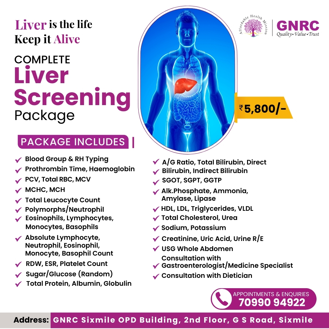 GNRC Master Health Checkup- Complete Liver Screening