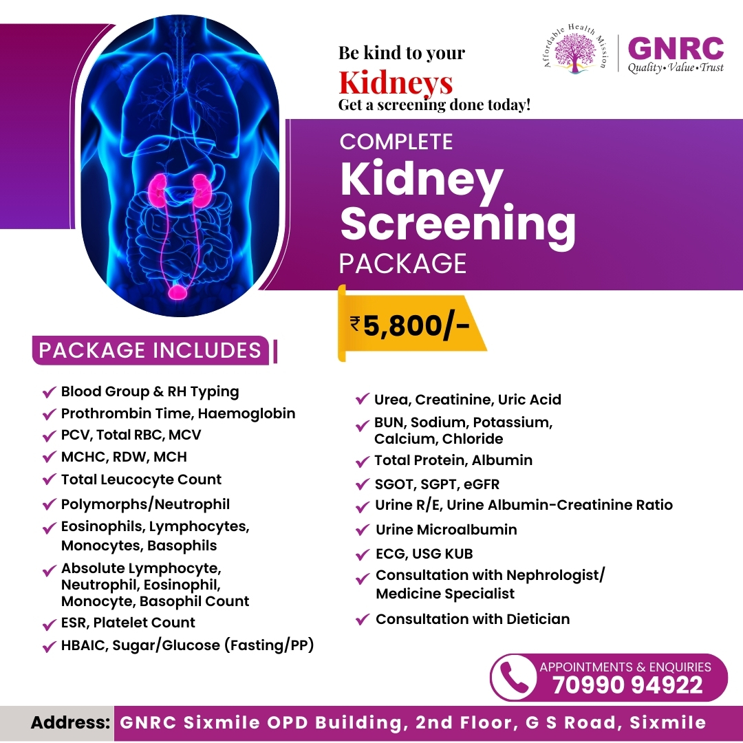 GNRC Master Health Checkup-Complete Kidney Screening