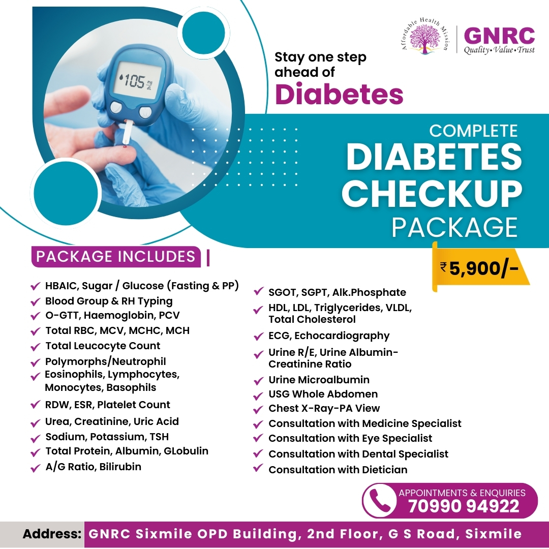 GNRC Master Health Package: Complete Diabetes Checkup