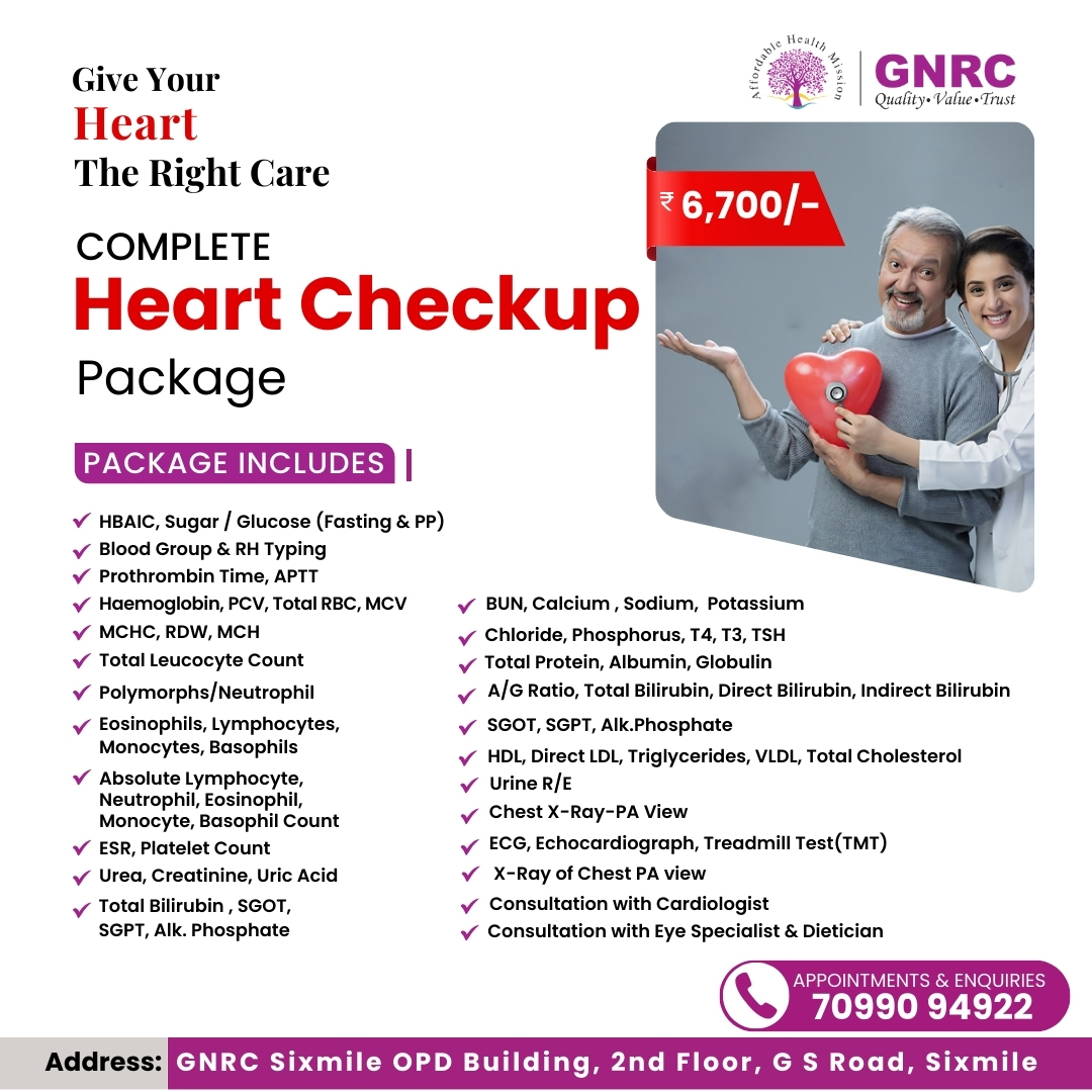 GNRC Complete Heart Checkup package
