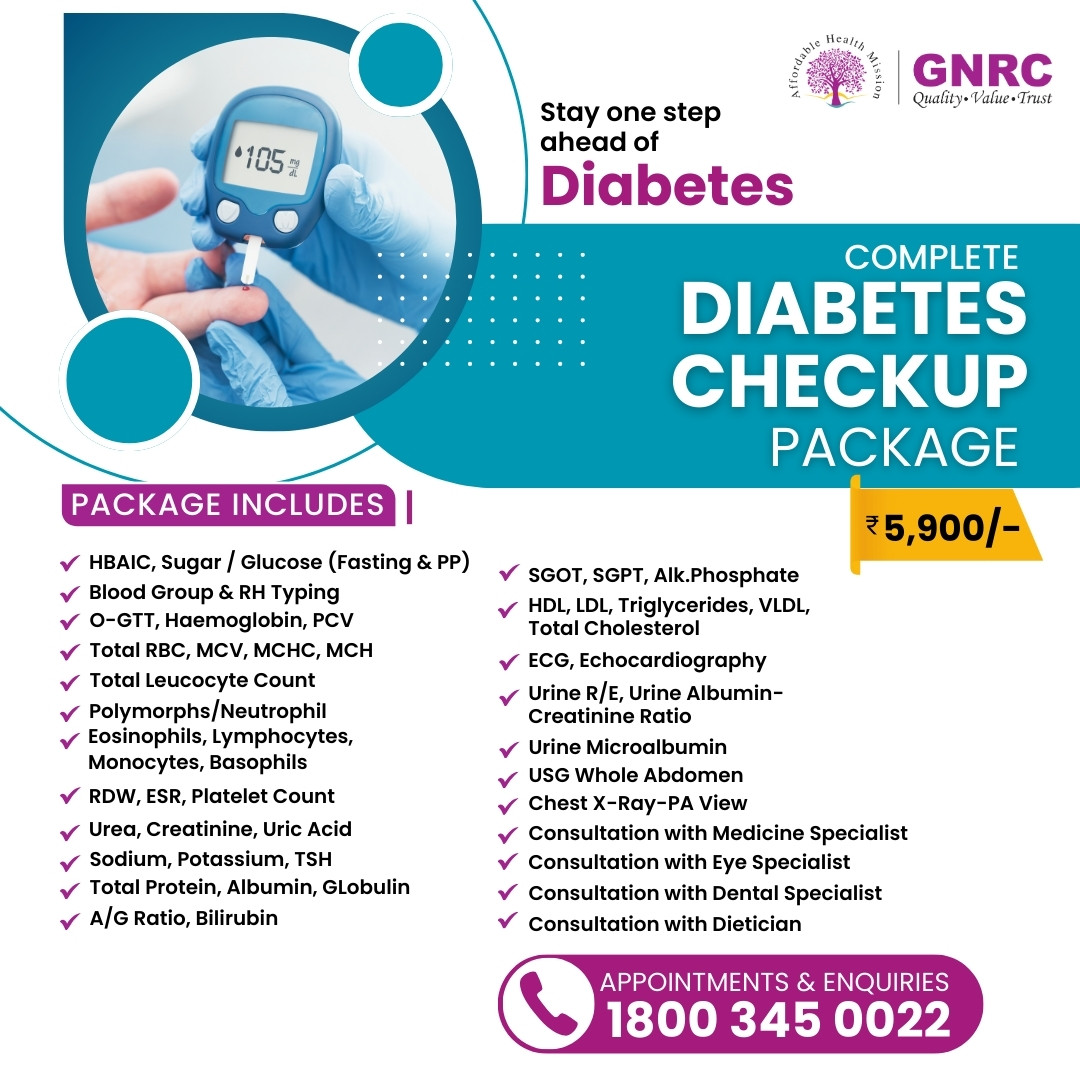 GNRC Master Health Package: Complete Diabetes Checkup