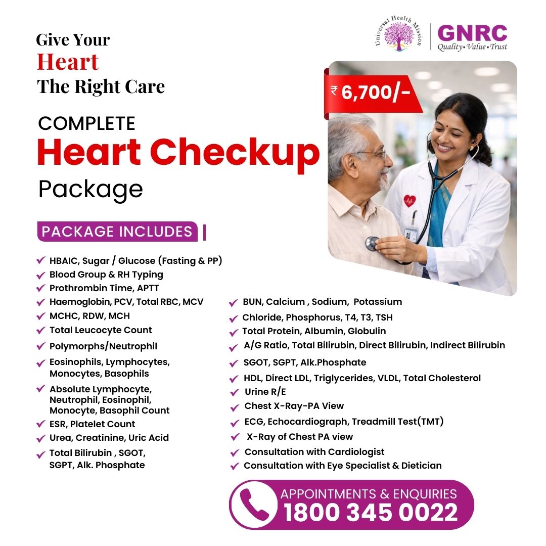 GNRC Complete Heart Checkup package
